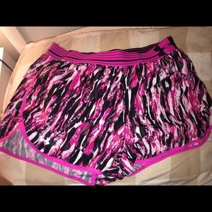 Pink under armor athletic shorts!